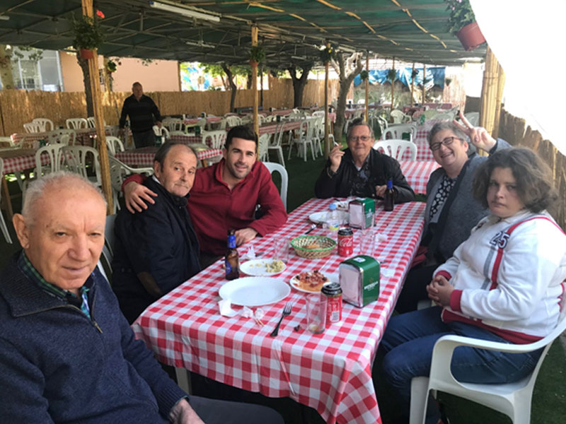 Visita a las barracas en las Fiestas de Primavera.